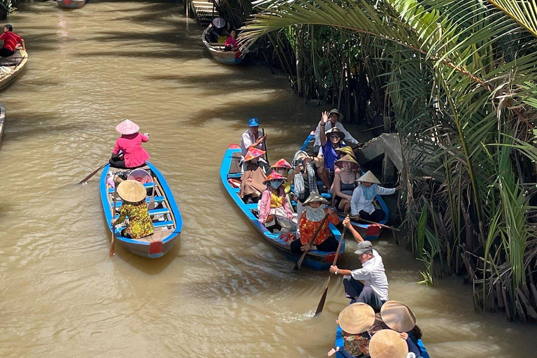 Mekong Delta Day Trip with hat making handmake BIG GROUP 35 PAX