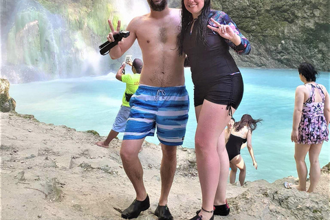 CEBU: Observação de tubarões-baleia + Sumilon Sand Bar + Cataratas de Tumalog