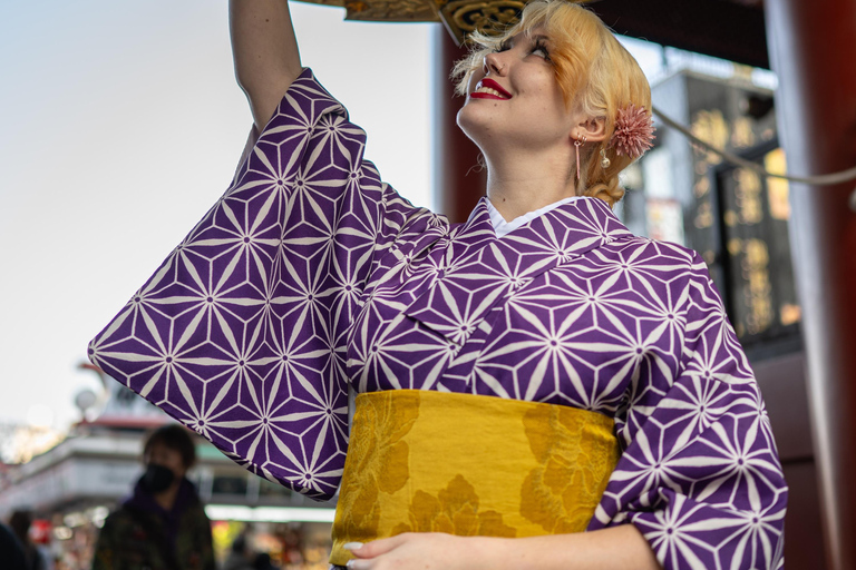 Tokyo: Luxury Kimono Walking Tour w/ Local Guide opt. Vegan