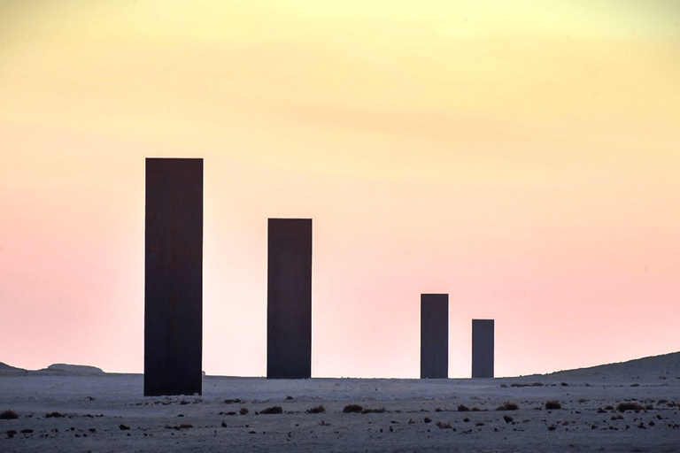 West Coast tour, Zekreet, Richard Serra Desert Sculpture From Doha: Zekreet Richard Serra and mushroom rock formation