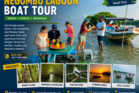 From Negombo: Boat Tour of Negombo Lagoon