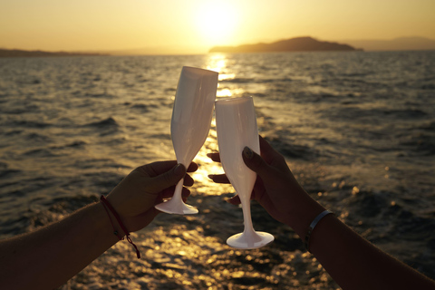 Rhodes Luxury Sunset Catamaran with Open Bar & Water Toys Sunset Luxury Catamaran with Open Bar, Snacks & Water Toys