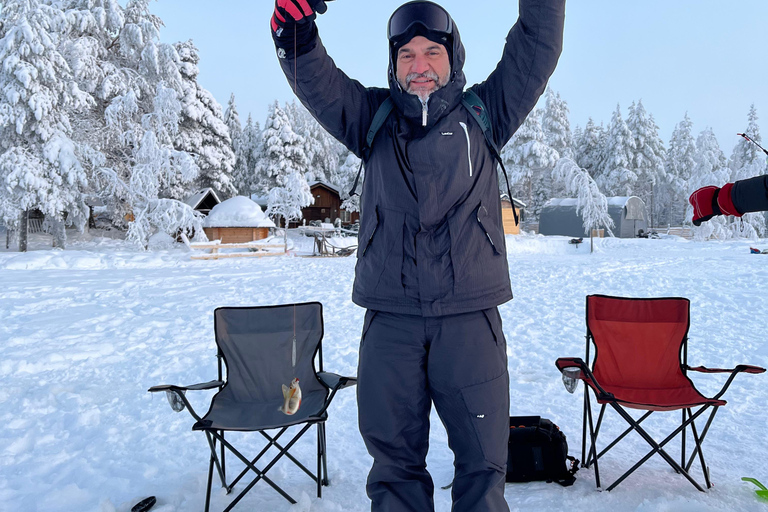Ice Fishing Adventure in Levi with Salmon Soup