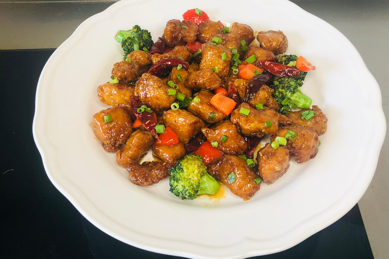 Online Cooking Class Orange Chicken by Chef Sunflower LiOrange Chicken Class Shared