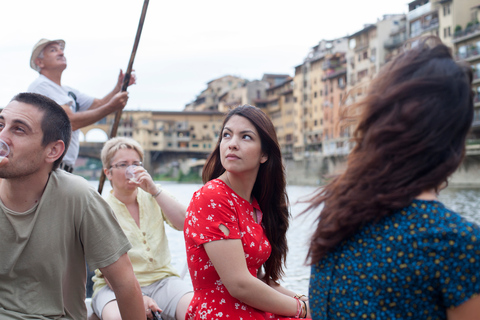 Florence: Gondola Boat Tour with Wine or Coffee and SnackEvening Tour with Wine