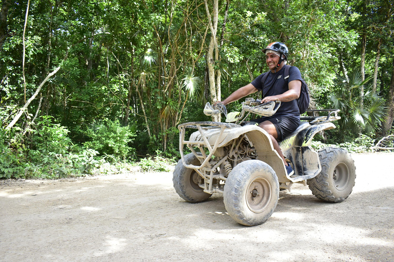 ATV Tour from Tulum or Riviera with Rappel, Cenote & Zipline *"Mystic Maya Adventure: Rappel, Cenote, Zipline & ATV"*