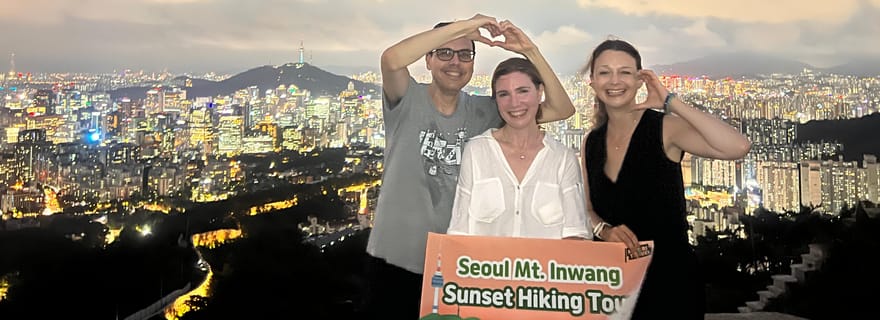 Séoul : randonnée au coucher du soleil à Inwangsan avec un guide