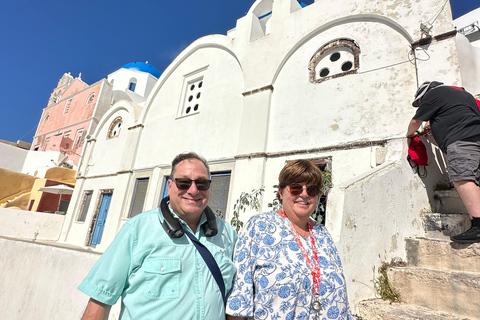 Santorin : visite des temps forts avec Oia et Pyrgos MegaloxoriSantorin : visite des temps forts avec Oia, Pyrgos et Megalochori