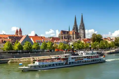 Ratisbonne : Vieille ville de Ratisbonne avec Stadtamhof