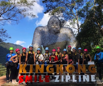 Chiang Mai: Öğle Yemeği ve Transferler ile Kingkong Smile Zipline