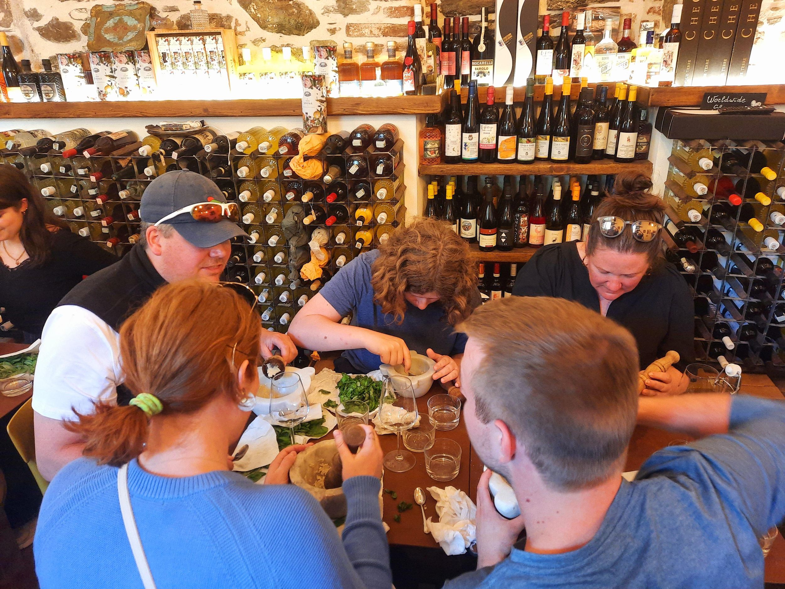 Cinque Terre: Pesto-Kurs mit Wein- und Essensverkostung