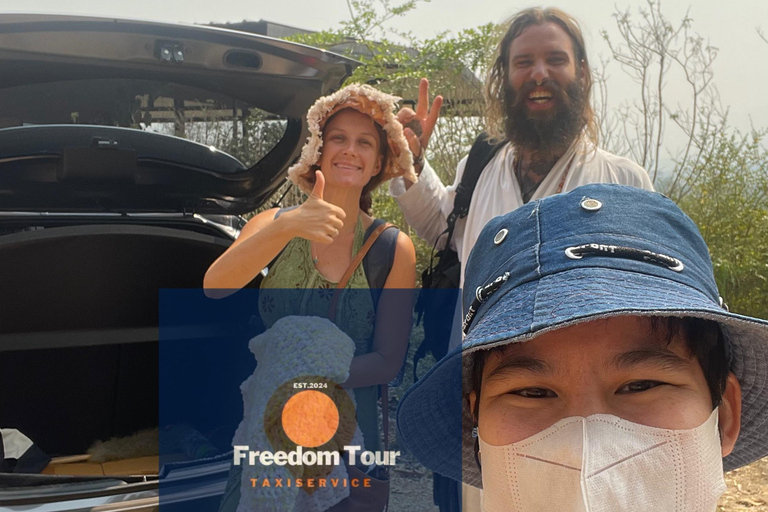 Traslado de carro particular de Chiang Rai para ou de Pai (Mae Hong Son)Pai (Mae Hong Son) para Chiang Rai, com devolução de 1 trajeto/carro SUV