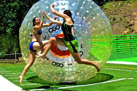 Pigeon Forge: Outdoor Gravity Park Zorbing Experience