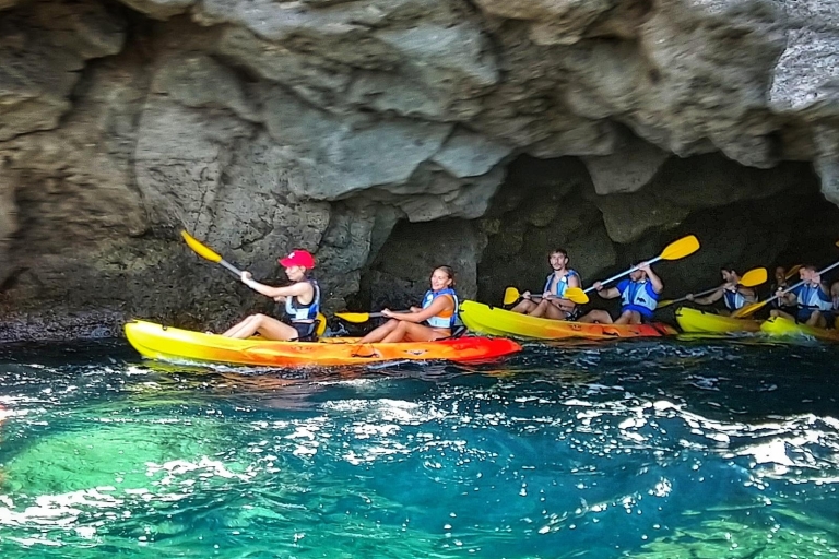 Kayak por las cuevas y acantilados de Mogán