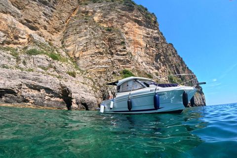 Private Panoramic Boat Tour with Swimming Stops in Budva Private Panoramic Boat Tour with Swimming Stops 3h