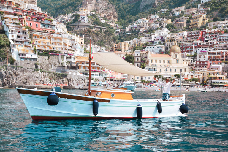 Vanuit Praiano of Positano: dagvullende tour per boot naar de AmalfikustCruise vanuit Praiano