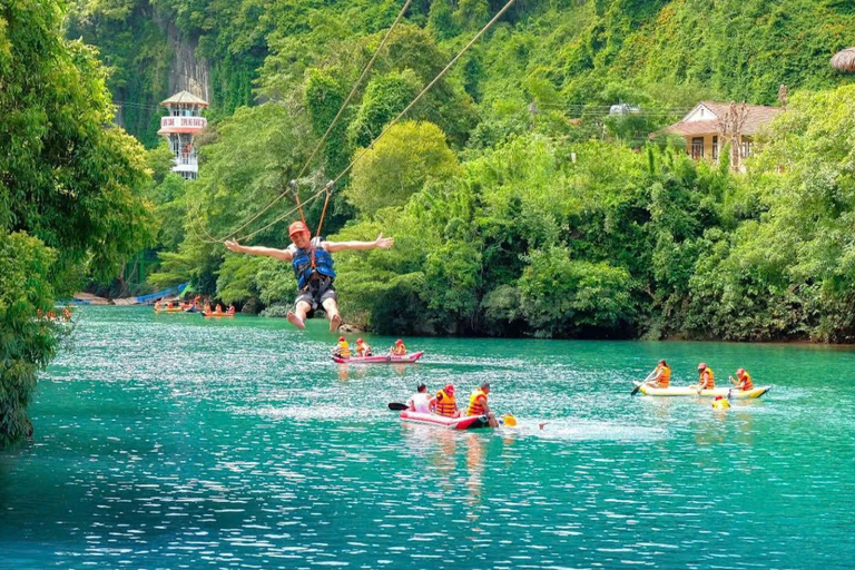 Phong Nha: Zipline Dark Cave & Paradise Cave Exploration Option 4: Full Adventure Experience - Drop-off in Hue