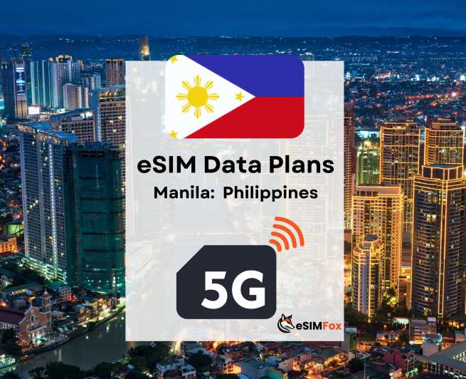 Manila: eSIM Internet Data Plan for Philippines high-speed