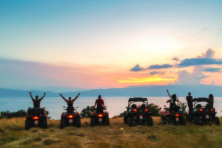 Ohrid: ATV Sunset Tour with BBQ Dinner & Live Music