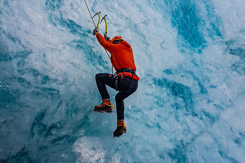 Ice climbing at Sólheimajökull