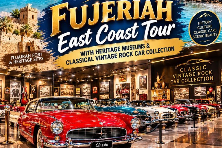 Abu Dhabi: Off-Road Historical & Classic Cars museum Tour Dubai:private Transfer To Dubai Classic Cars Museum