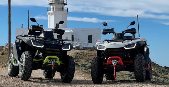 Mykonos Island: 650cc ATV / QUAD Tour with Beach Stops