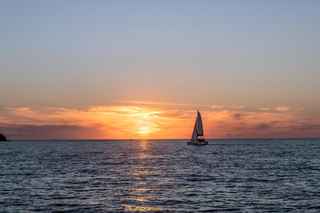 Santorini Catamaran Sunset Skyline Cruise