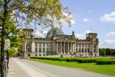 Berlin: Reichstag, sala plenarna, kopuła i dzielnica rządowa