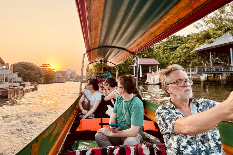 Bangkok: Highlight Tuk-Tuk, Canal Tour, Food Tour & Wat Arun