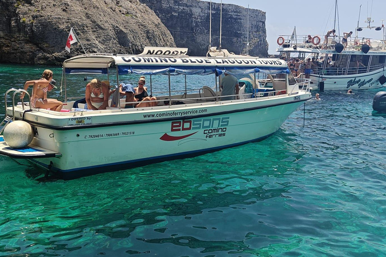 Private Comino Sunset Cruise with Food & Wine Options