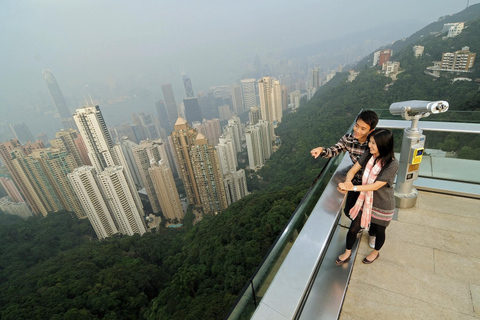 Hongkong: Peak Tram och Sky Terrace 428 PassPassera med enkelriktad Peak Tram