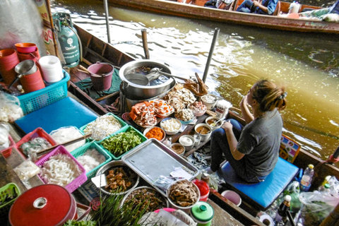 BKK: Maeklong Railway, Sugar Palm Factory & Floating Market