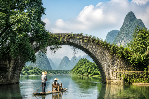 Guilin: Li River Cruise to Yangshuo with Optional Cave Tour 4-Star Cruise Ticket + Lunch + Pickup