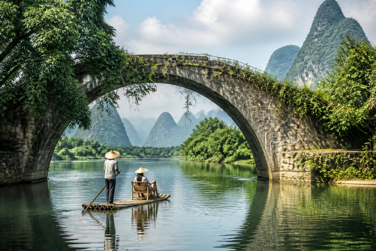 Guilin: Li River Cruise to Yangshuo with Optional Cave Tour 4-Star Cruise Ticket + Lunch + Pickup