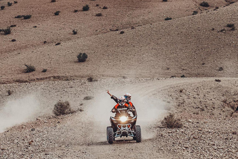 Marrakech: Excursão ao deserto de Agafay com quadriciclo, passeio de camelo e jantar