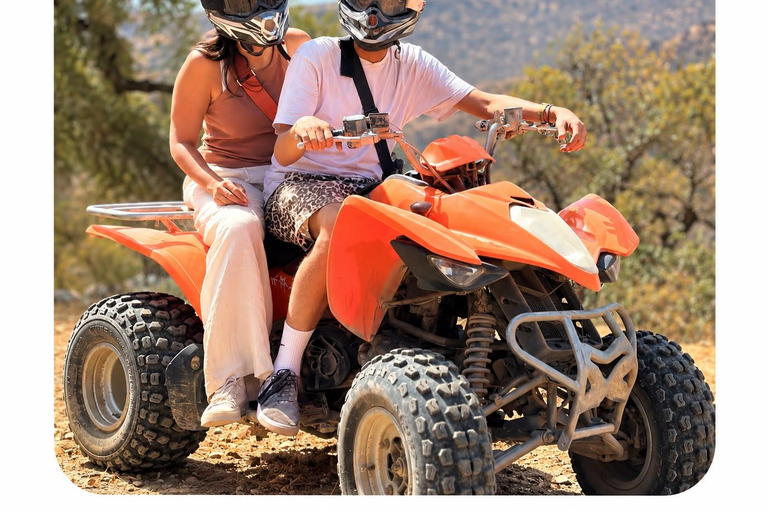 Agadir & Taghazout: Quad Beach & Mountain Adventure with Tea quad bike full day to paradis valley