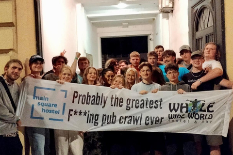 Zagreb; UNLIMITED Pub Crawl. (1 hour UNLIMITED DRINKS)