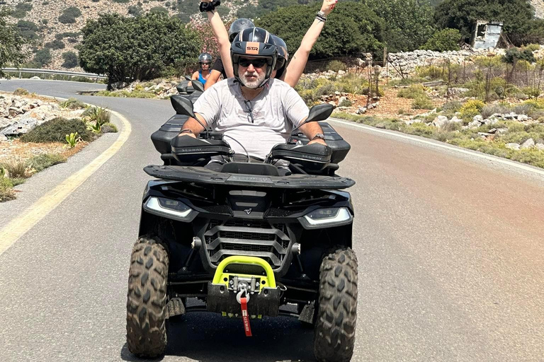 Malia : Visite culinaire en quad (nourriture et transport).Malia : Safari avec les quads adv