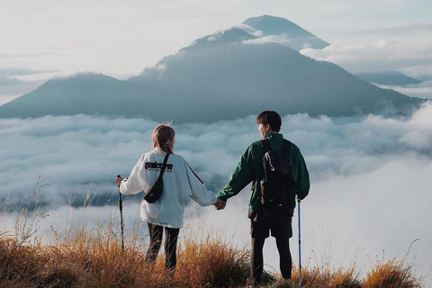 Ubud: Mount Batur Sunrise Tour – Jeep or Trekking Option Ticket Natural Hot Spring (Meeting point) + Without Hotel Tf