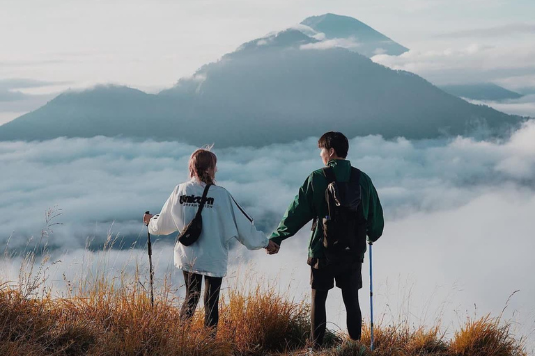 Ubud: Mount Batur Sunrise Tour – Jeep or Trekking Option Ticket Natural Hot Spring (Meeting point) + Without Hotel Tf