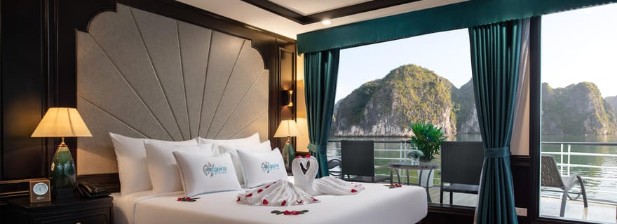 Hanoï : croisière 5 étoiles de 2 jours avec balcon dans les baies d'Halong et de Lan Ha