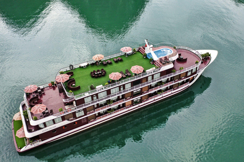 Hanoi : 2-Day Halong-Lan Ha Bay BEST SELLER 5* cruise balcony