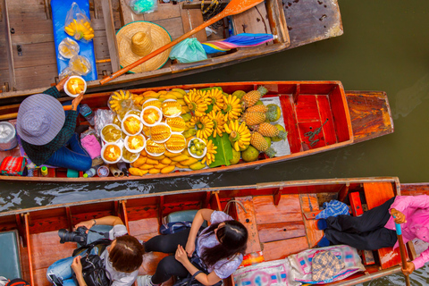 Damnoen Saduak&Maeklong Private Tour｜Hotel Pickup｜BoatOption Damnoen Saduak Private Tour with Row Boat｜No Pickup