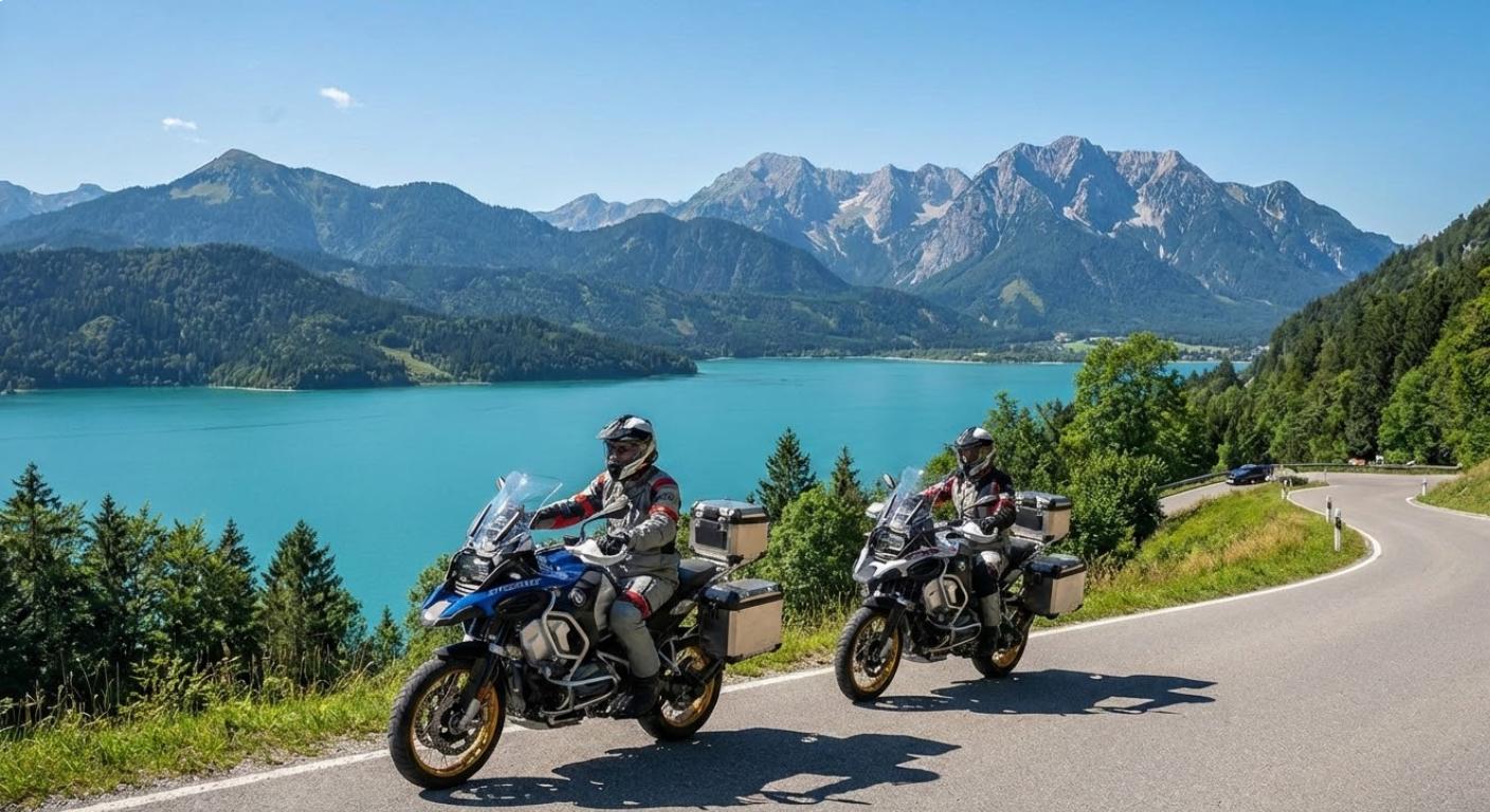 Start der Motorradtour „München – 5 bayerische Seen“