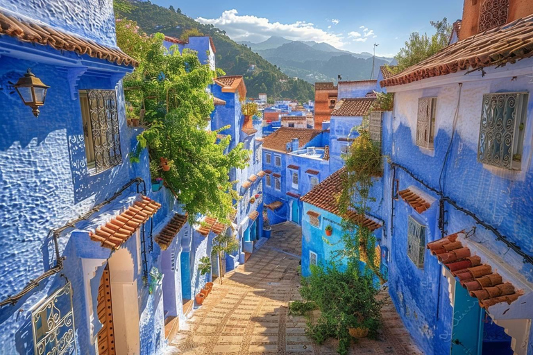 Tanger : Excursion d&#039;une journée à Chefchaouen et balade à dos de chameau