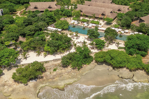 Cartagena:Makani Beach Club w/ Boat Transfer, Drink & Sunbed Makani ELUA VIP Couple Experience – Spa, Lunch & Drinks