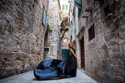 Private Flying Dress Photo Session in Split, Croatia