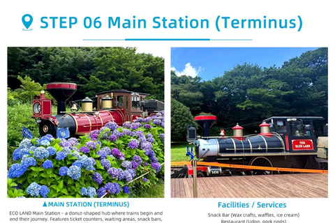 Corée, mont Hallasan, parc Echoland, train forestier et billet d&#039;entréeCorée, parc Echoland du mont Hallasan, train forestier et billet d&#039;entrée