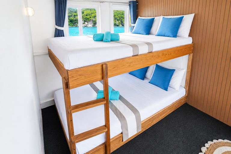 Labuan Bajo: 3-Day Komodo Sailing Ocean View Cabin All Fees Standard Boat | Sharing Room Ocean View | Tiket not Included