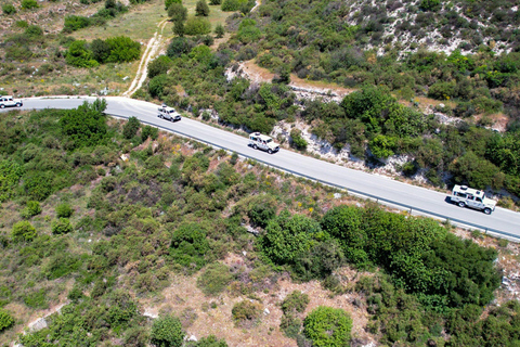 From Protaras: Full-Day Grand tour Jeep Safari with Lunch From Protaras: Jeep Safari to Troodos with Lunch in English